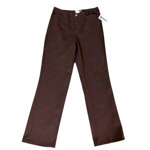 Dream Jeans Women’s Size 10 Slimming Stretch Pants – Brown – NEW Without Tags